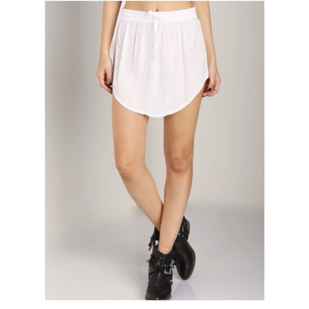 One Teaspoon Vagabond Skirt Women’s Size S White Light Viscose‎ Mini New $79